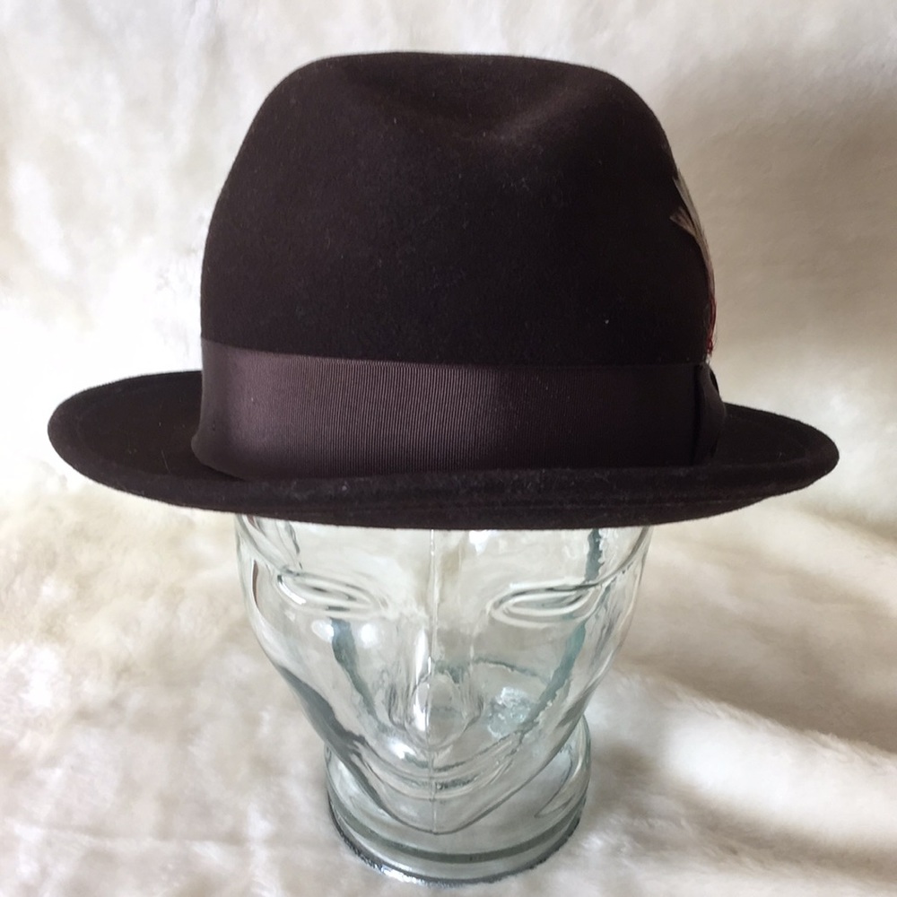 ♦️Linwood Avenue by Broner Felt Fedora Made in USA - Picture 2 of 12